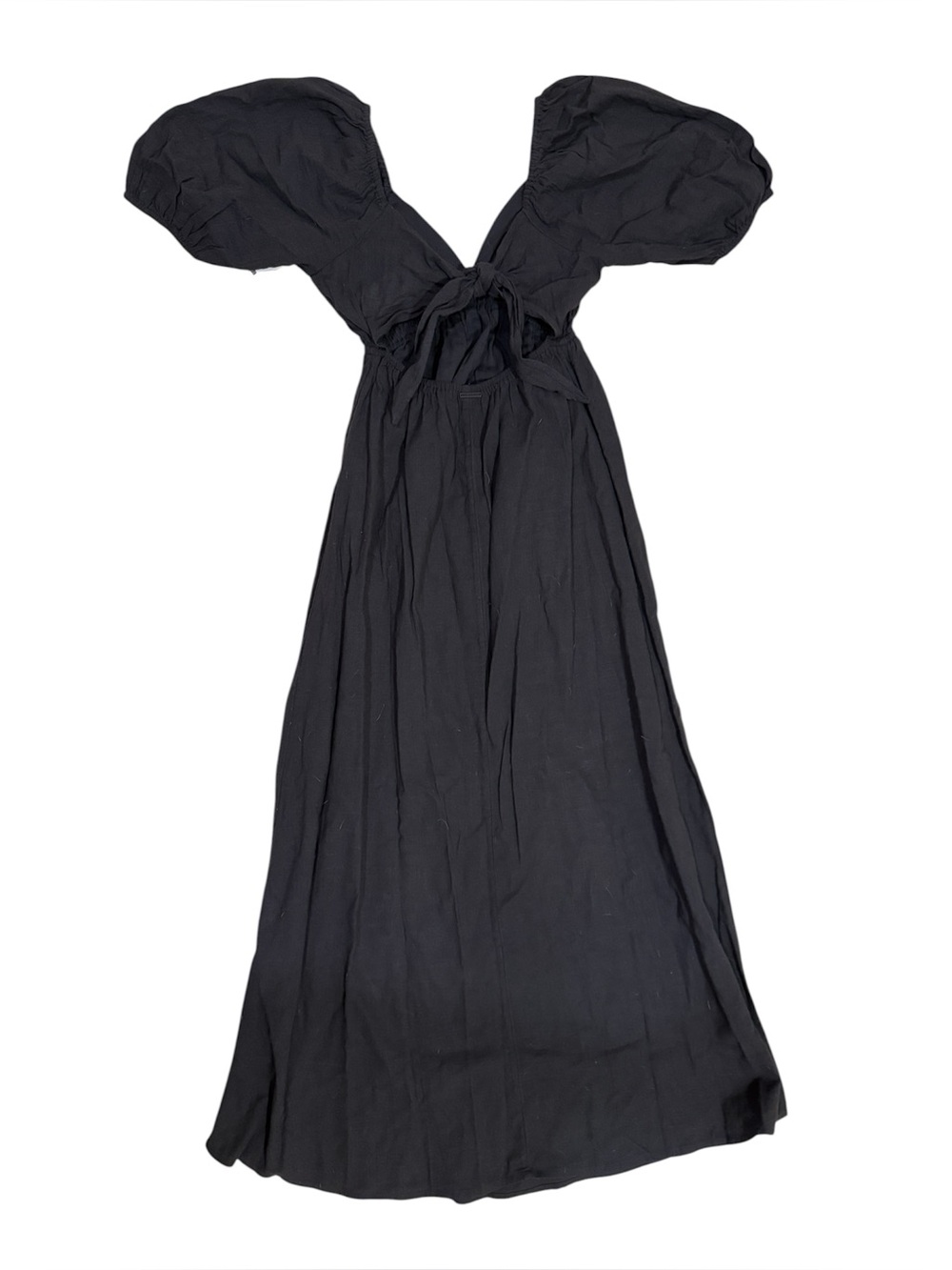 Billabong Dark Gray Love Fade Puff Sleeve Maxi Dress - Picture 4 of 7